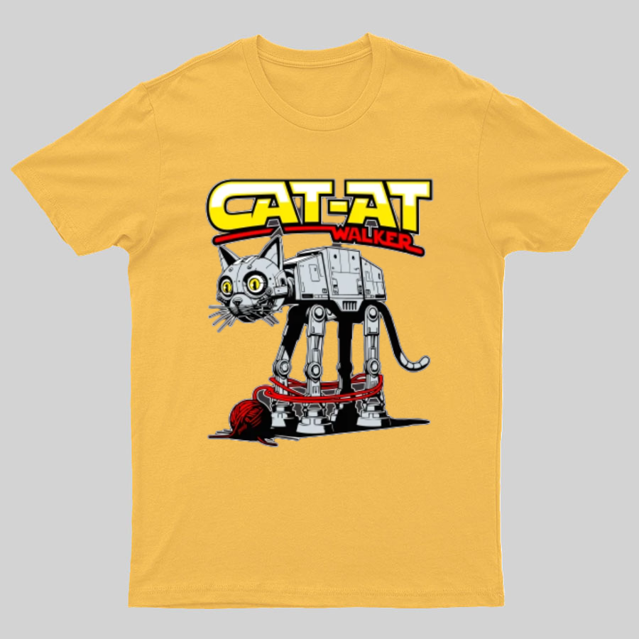 Funny Cat-at Walker, Cat Geeky T-Shirt