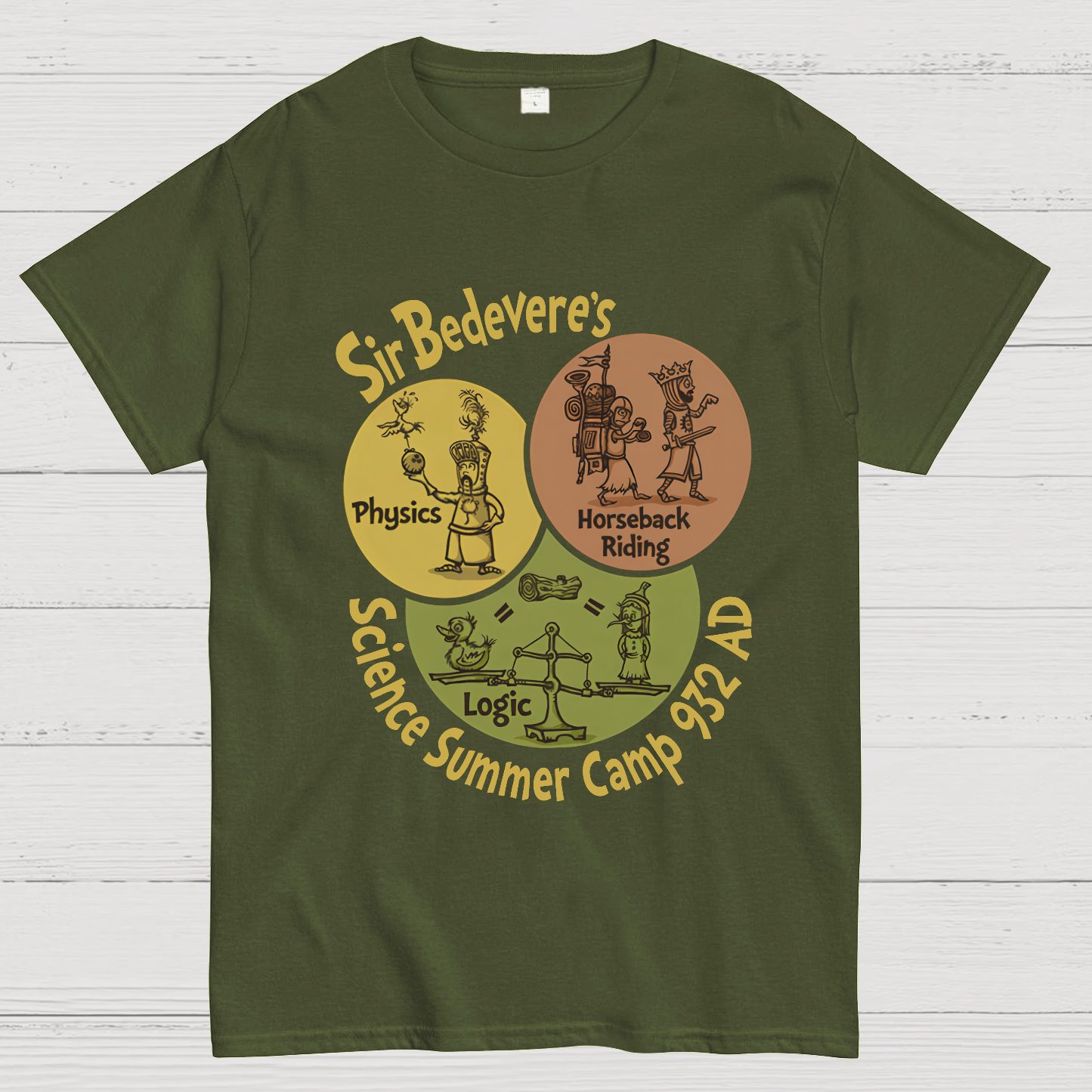 Sir Bedevere’s Science Camp Geeky T-Shirt