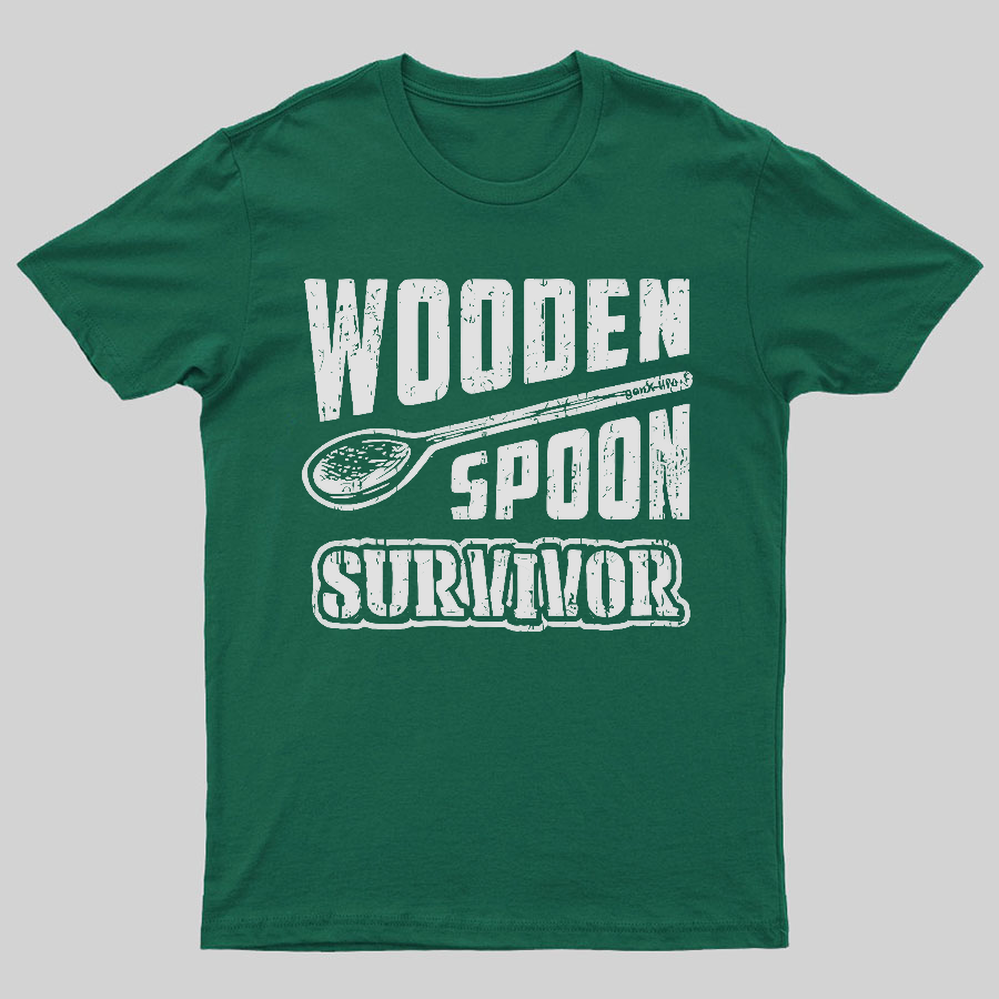 Wooden Spoon Survivor Geeky T-Shirt