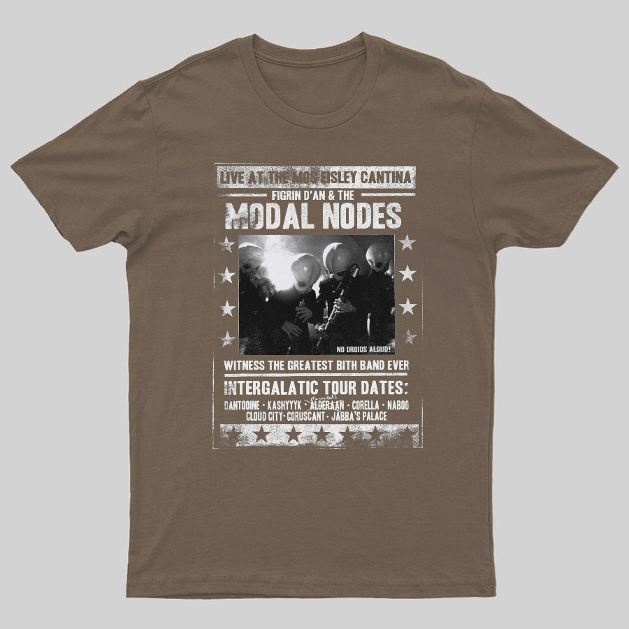 The Cantina Band Poster Flyer Mos Eisley Graphic Geeky T-Shirt