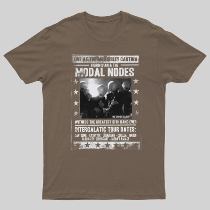 The Cantina Band Poster Flyer Mos Eisley Graphic Geeky T-Shirt