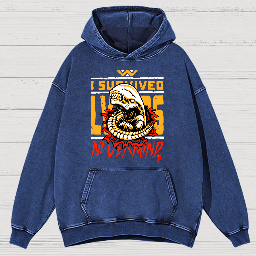 I Survived Vintage Distressed Hoodie