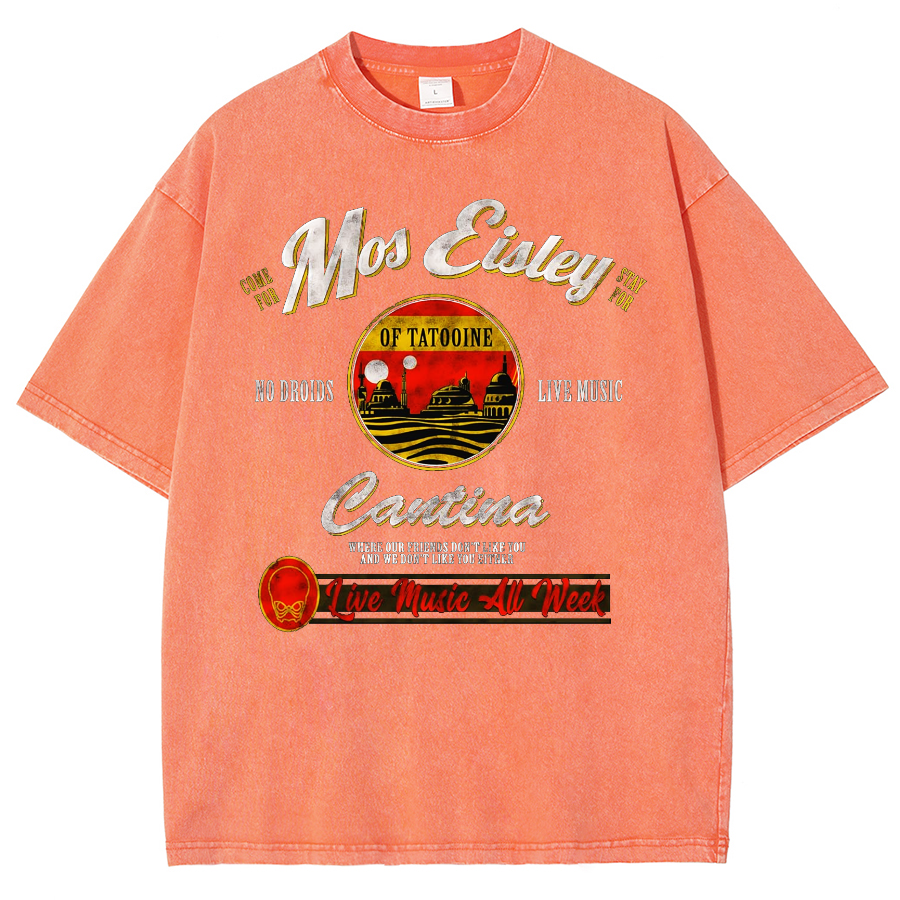 Mos Eisley Cantina Tatooine Graphic Star Wars Vintage Distressed T-shirt