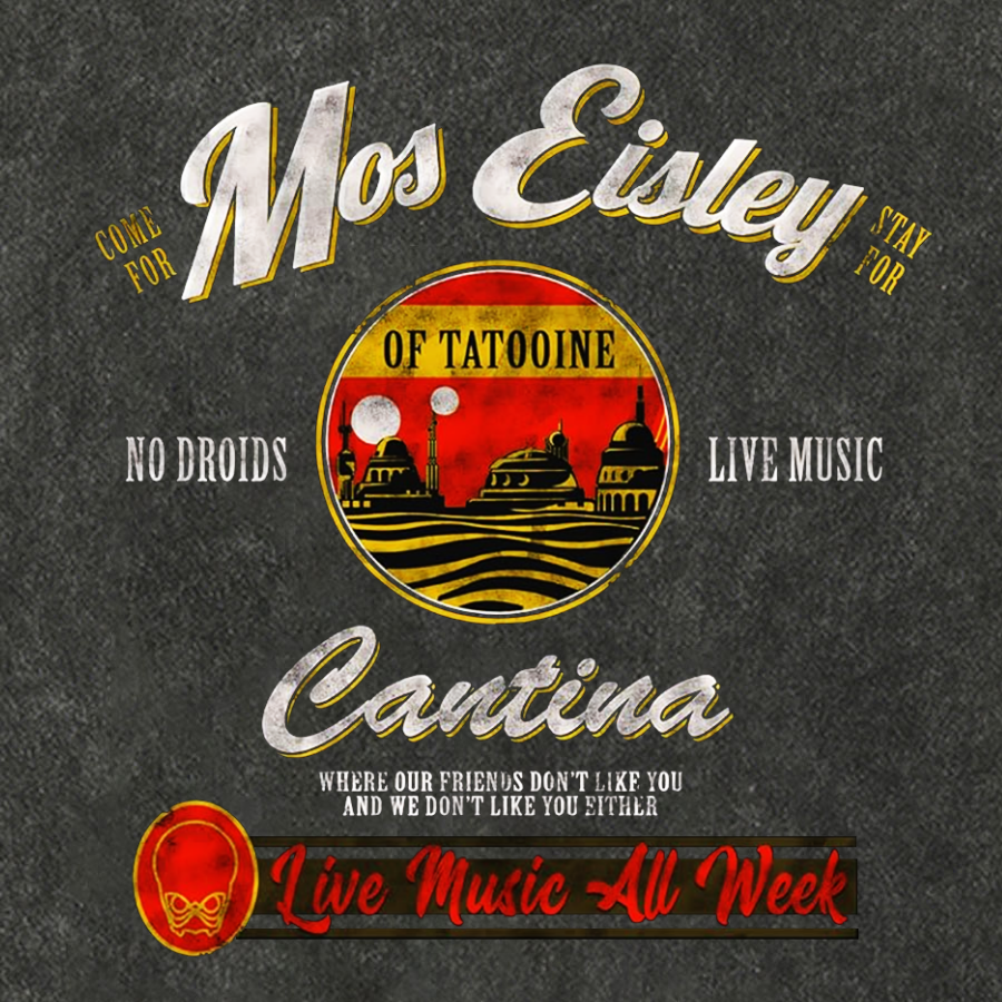 Mos Eisley Cantina Tatooine Graphic Star Wars Vintage Distressed T-shirt