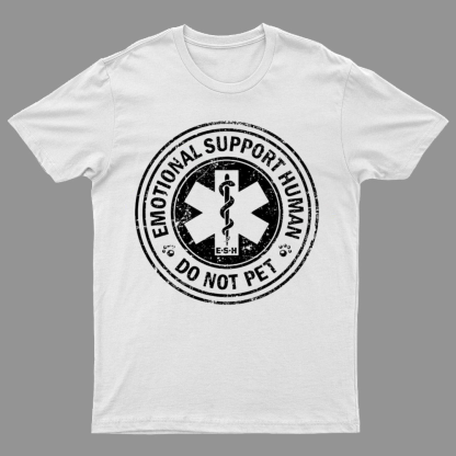 Emotional Support Human Nerd T-Shirt