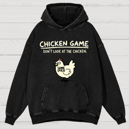 Chicken Game Vintage Distressed Hoodie