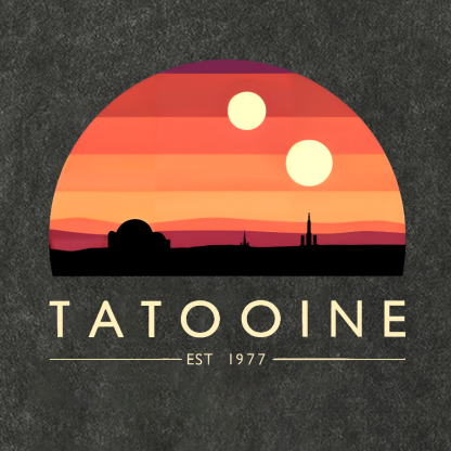 Tatooine Sunset Vintage Distressed T-shirt
