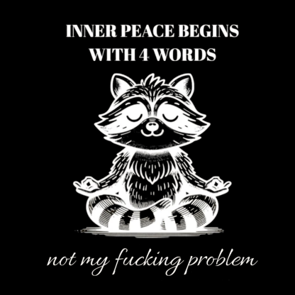 Inner Peace Begins With Four Words , Funny Nerdy T-Shirt
