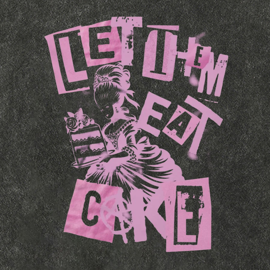 Let Them Eat Cake Vintage Distressed T-shirt