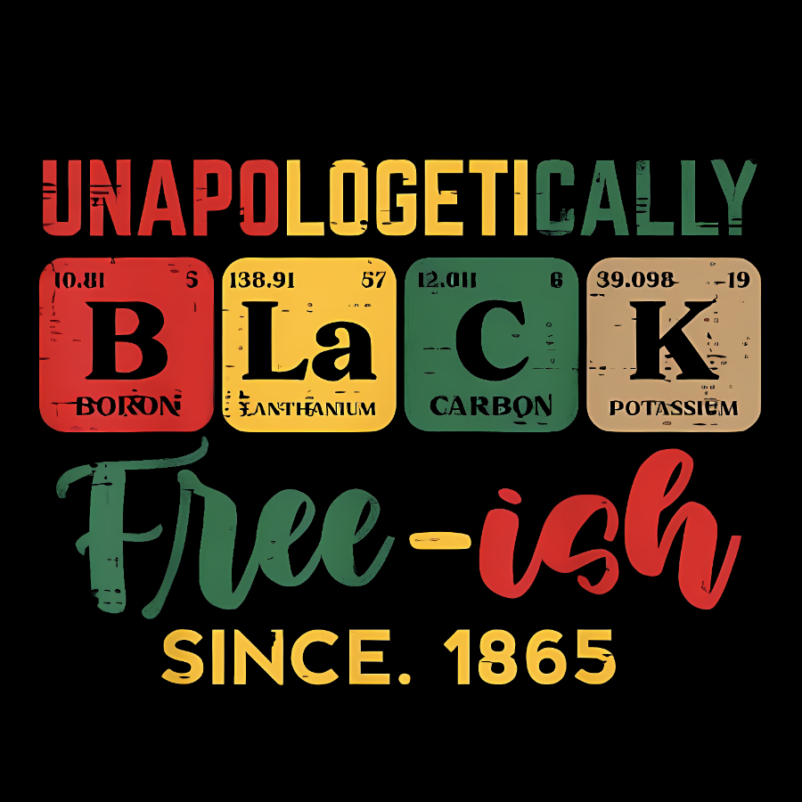 Unapologetically Black Periodic Geeky T-Shirt