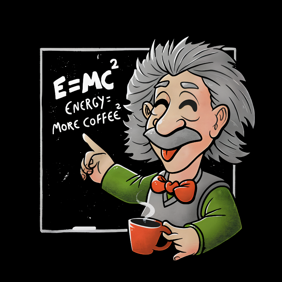 Energy More Coffee - Funny Nerd Einstein Theory Nerdy T-Shirt