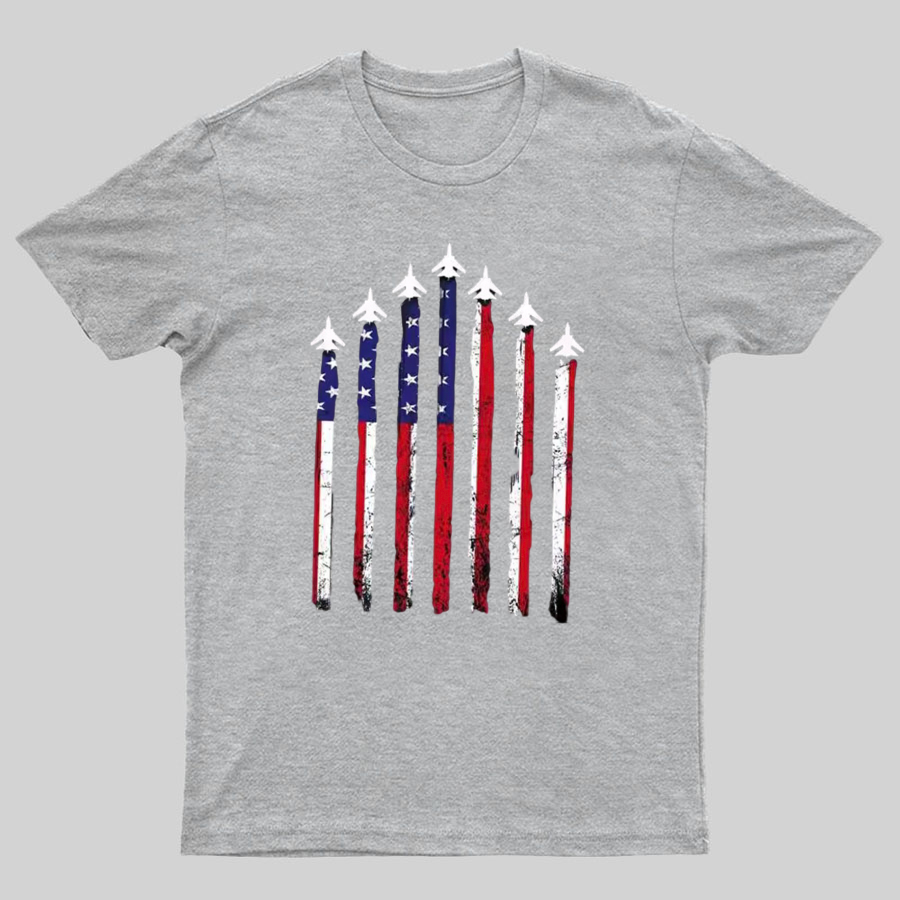 Flag 4th of July Geeky T-Shirt