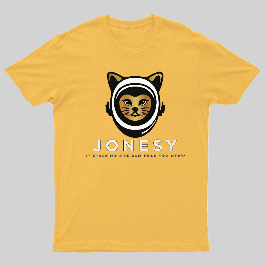 Jonesy In Space No One Can Hear You Meow Geeky T-Shirt