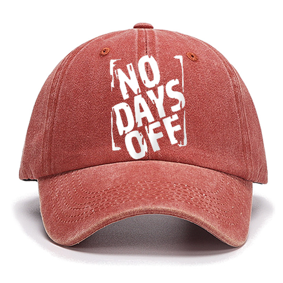 No Days Off Funny Cotton Hat