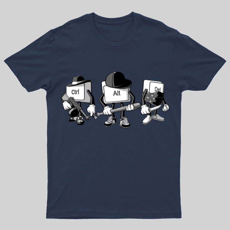 Computer Mafia Funny IT Geeky T-Shirt
