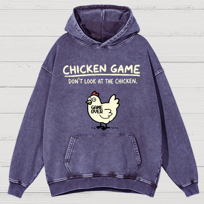 Chicken Game Vintage Distressed Hoodie