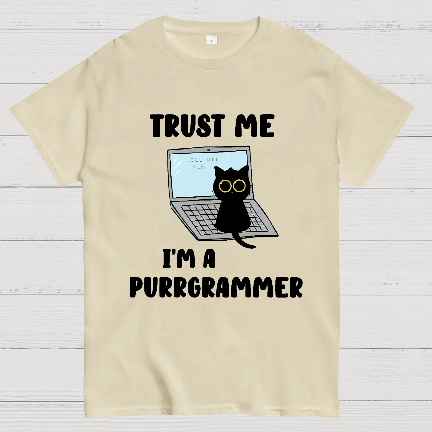 I'm A Purrgrammer Funny Cat Nerdy T-Shirt