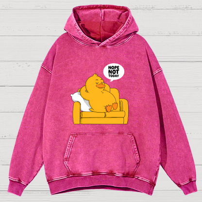 Nope Not Today Duck Vintage Distressed Hoodie