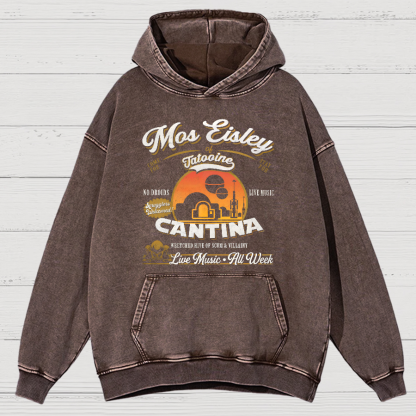 Mos Eisley Cantina Tatooine Graphic Star Wars Vintage Distressed Hoodie