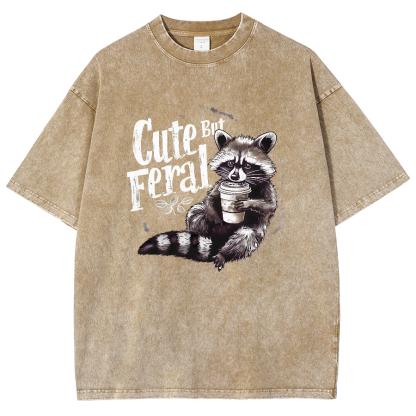Cute But Feral Vintage Distressed T-shirt