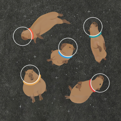 Capybara in Space Funny Vintage Distressed T-shirt