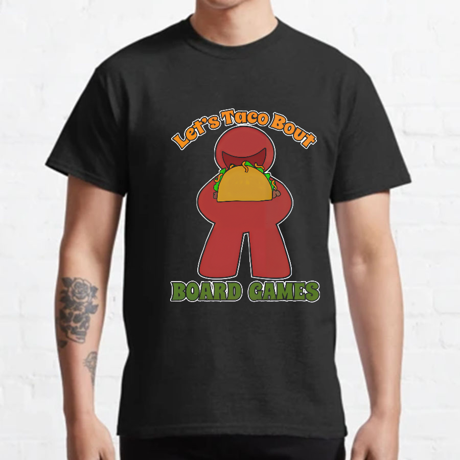 Funny Taco Bout Board Games Meeple Art Tee