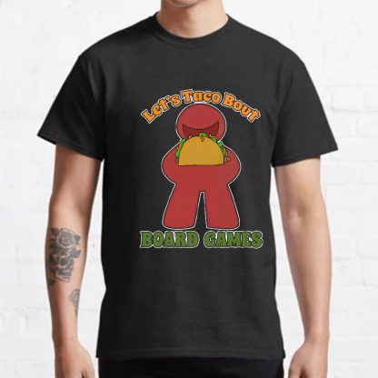 Funny Taco Bout Board Games Meeple Art Tee
