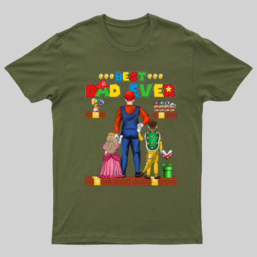 Best Dad Ever Game Geeky T-Shirt