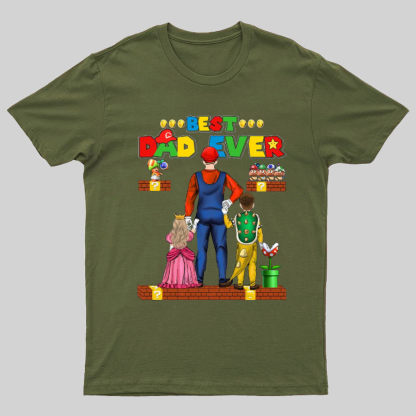 Best Dad Ever Game Geeky T-Shirt