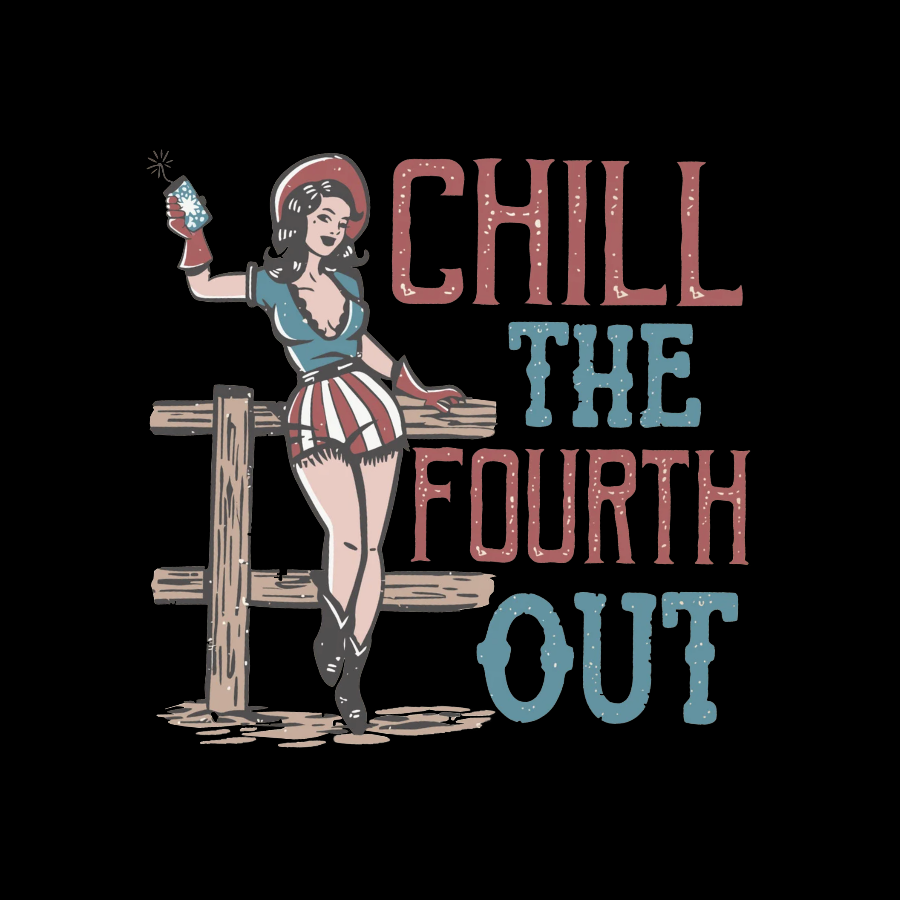 Chill The Fourth Out, 4th of July Nerdy T-Shirt