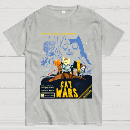 Cat Wars��Revenge of The Dog Geeky T-Shirt