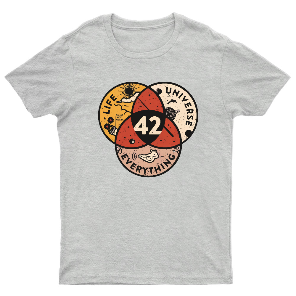42 The Answer To Life The Universe And Everything Vintage Geeky T-Shirt