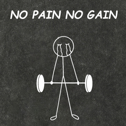 No Pain No Gain Vintage Distressed T-shirt