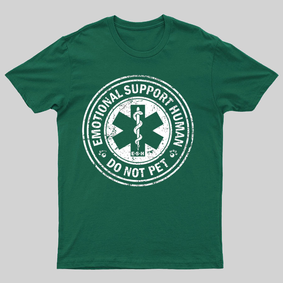 Emotional Support Human Nerd T-Shirt