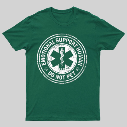 Emotional Support Human Nerd T-Shirt