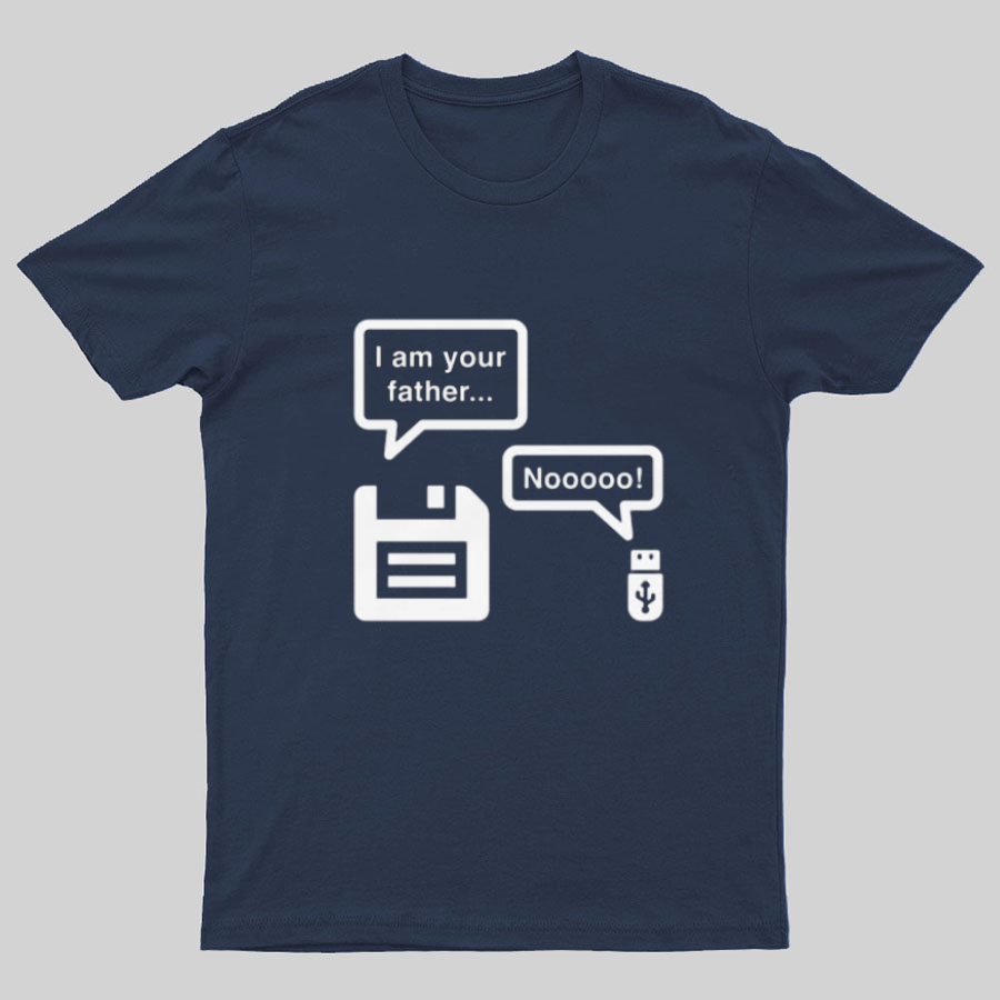 I Am Your Father- IT Shirt - USB Drive Shirt - Retro Disk Shirt
