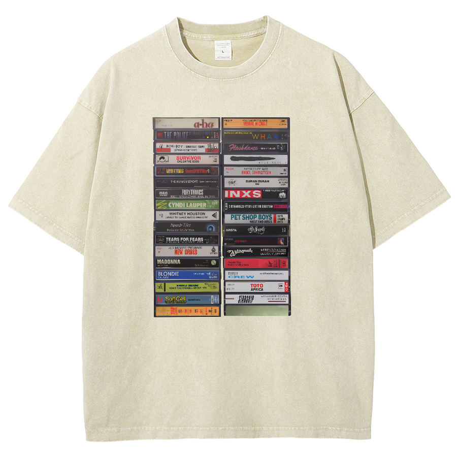 Classic Cassette Tape Vintage Distressed T-shirt
