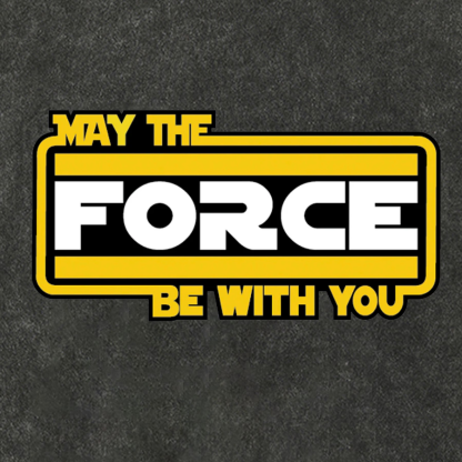 May The Force Be With You Vintage Distressed T-shirt
