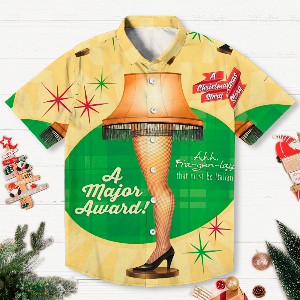 Men's Christmas Story It’s a Major Award Leg Lamp Geek Shirt