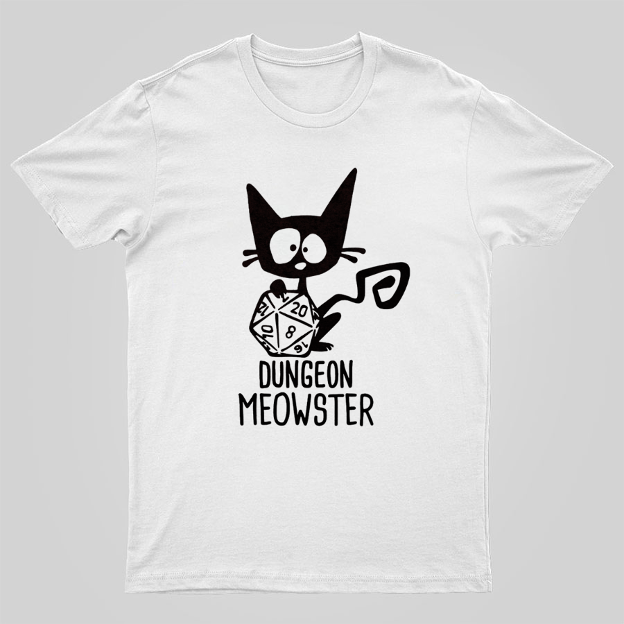 Dungeon Meowster Funny Unisex Gamer T-Shirt