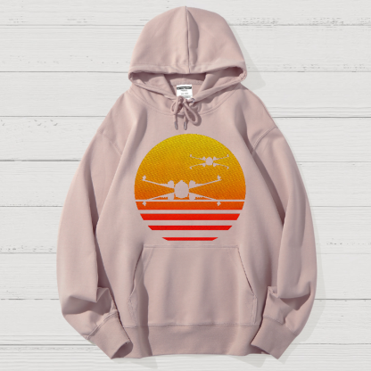 Sunset X-Wing Starfighter Geek Cotton Hoodie