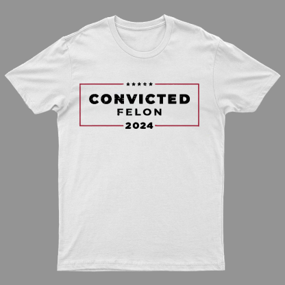 2024 Convicted Felon Geeky T-Shirt