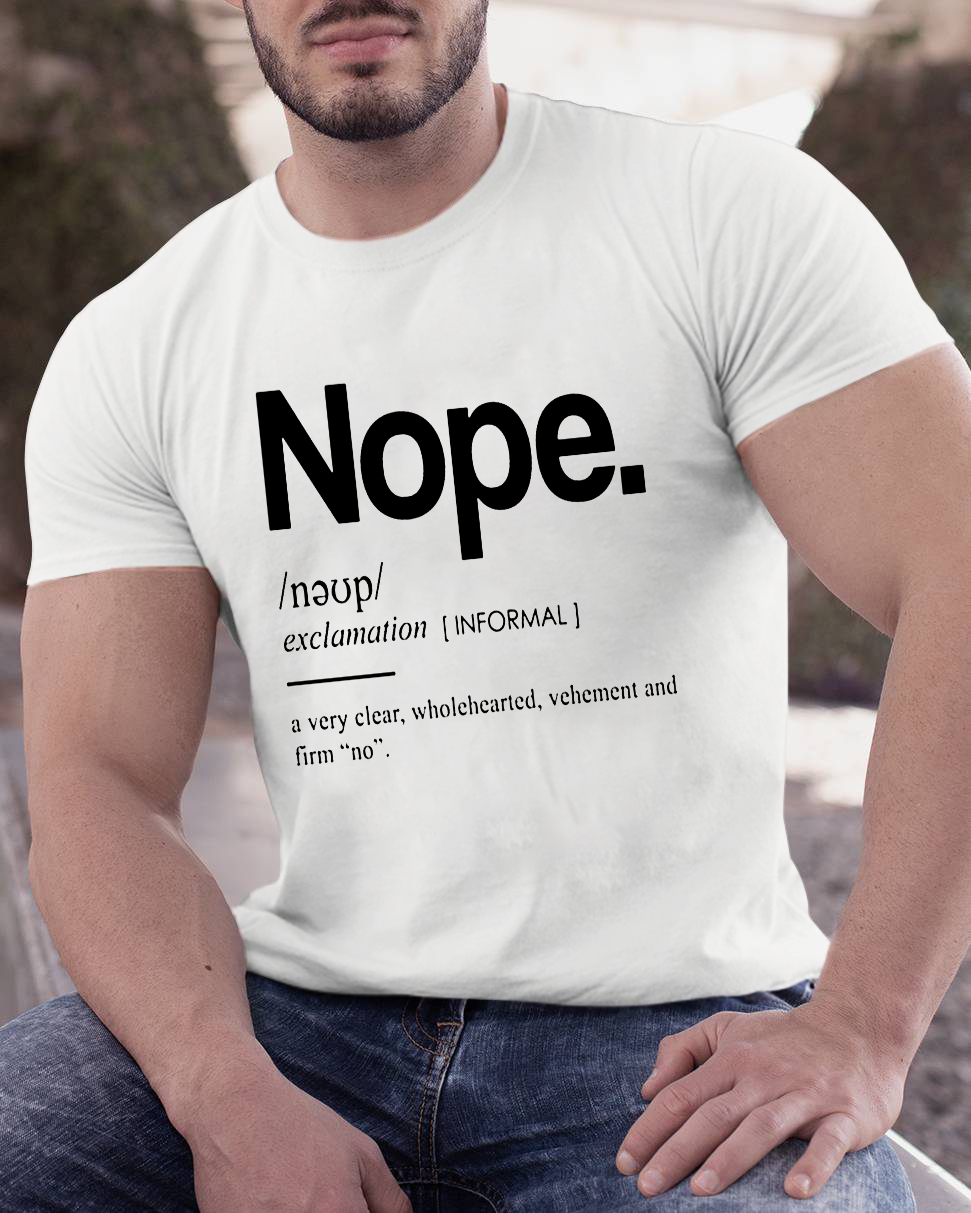 Nope Definition Geeky T-Shirt