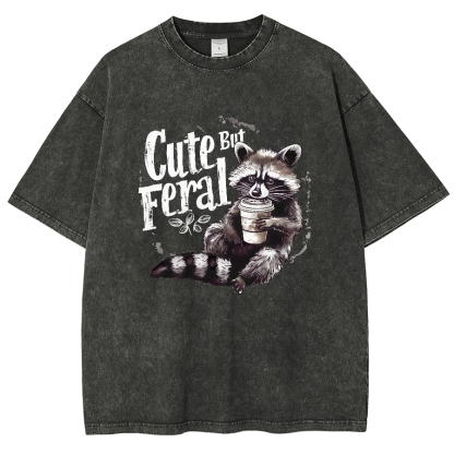 Cute But Feral Vintage Distressed T-shirt