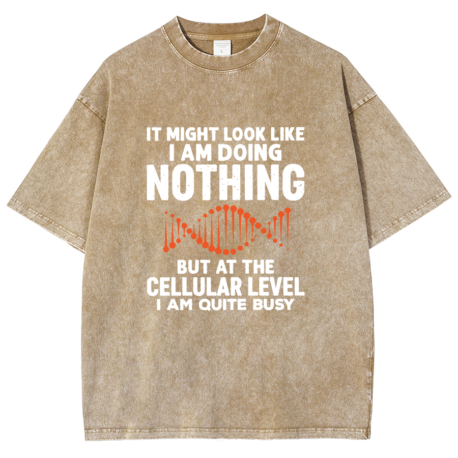 It Might Look Like I Am Doing Nothing Vintage Distressed T-shirt