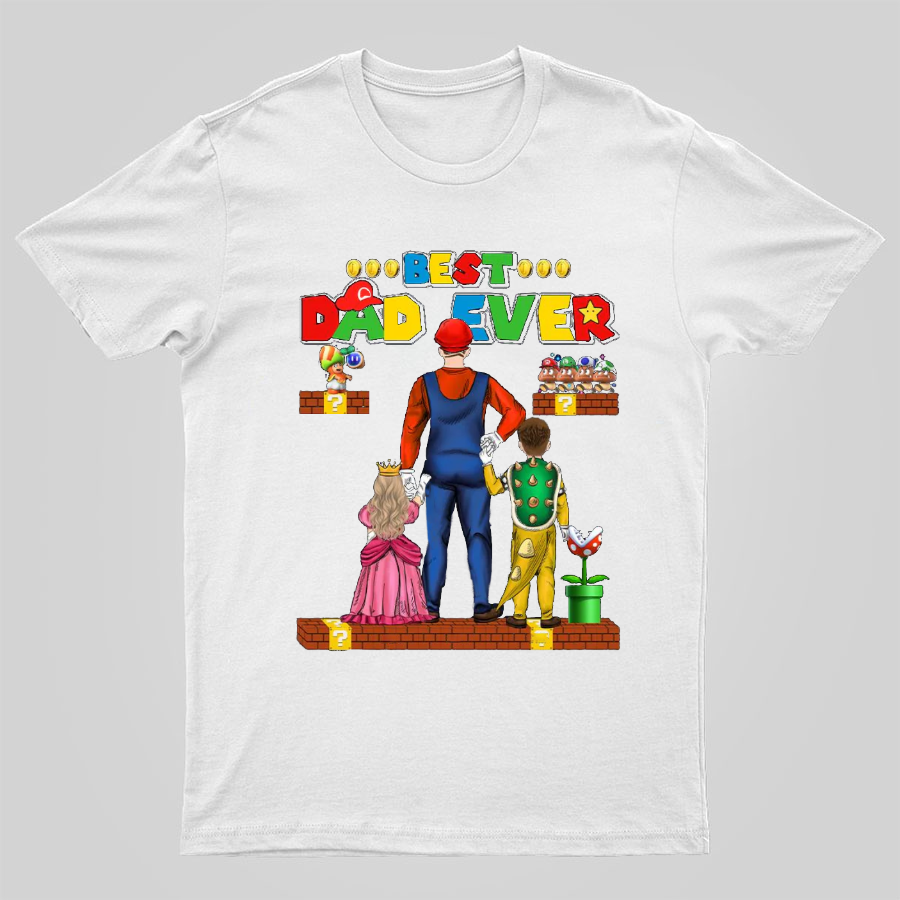 Best Dad Ever Game Geeky T-Shirt