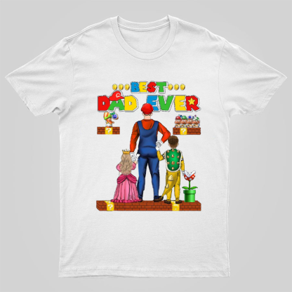 Best Dad Ever Game Geeky T-Shirt