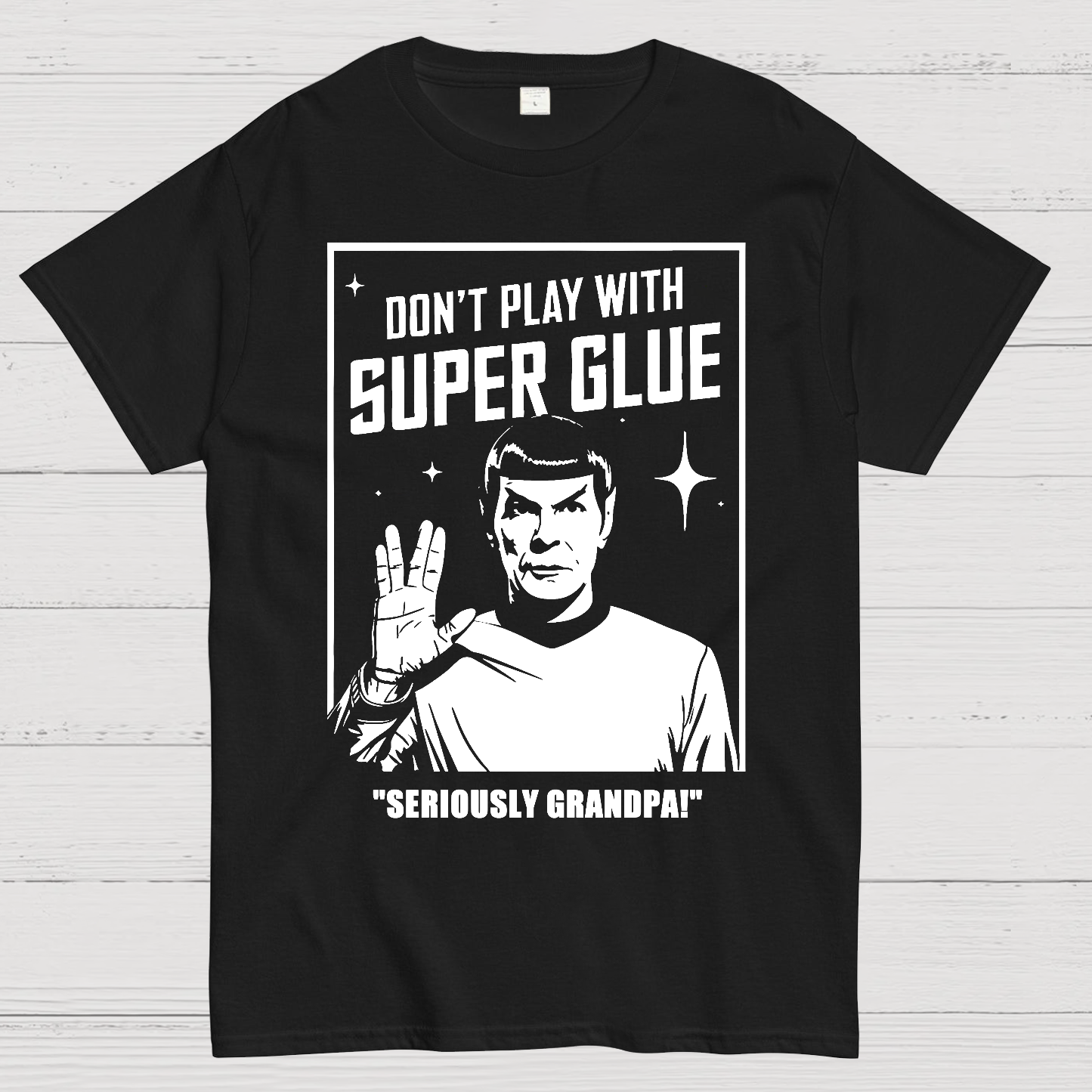 Don't Play With Superglue Grandpa Geek T-Shirt