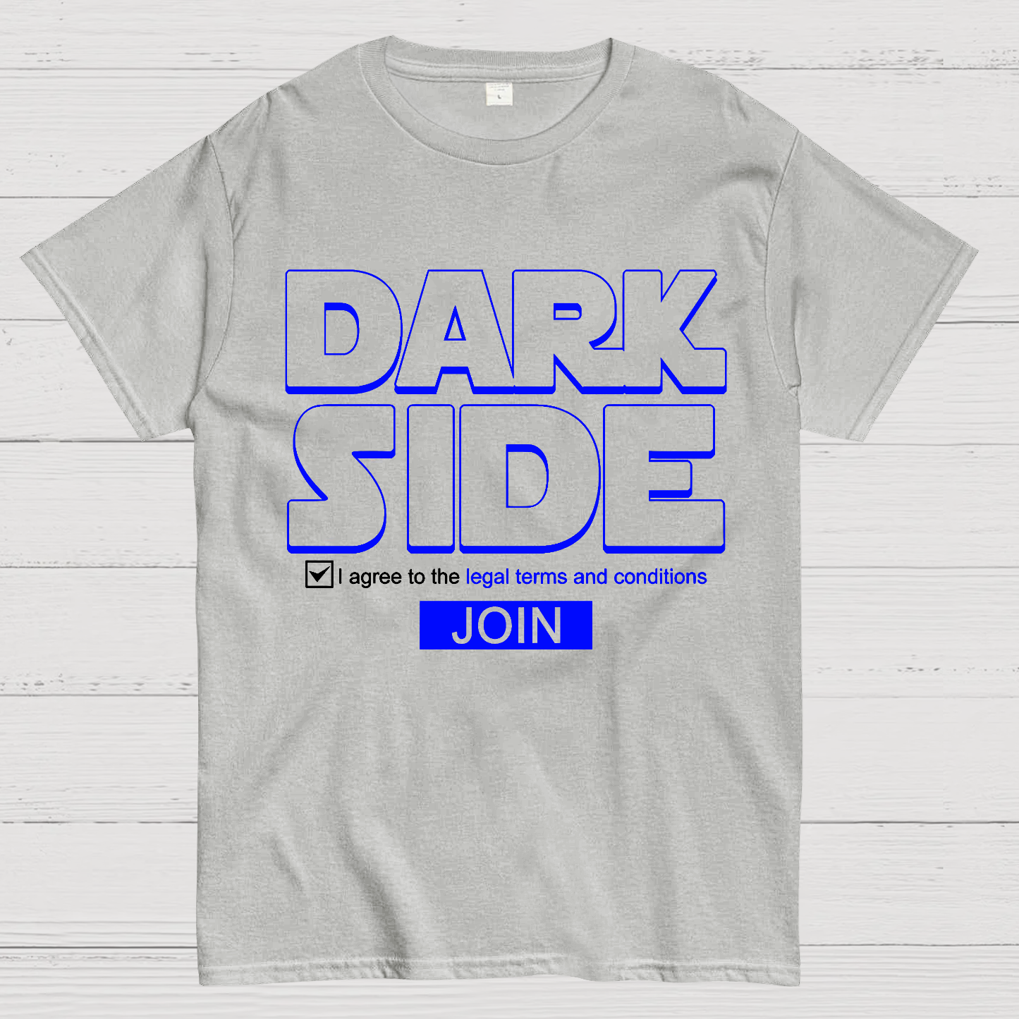 Funny Sci-fi Slogan Dark Side Geek T-Shirt