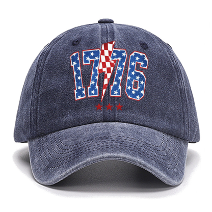 1776 America 4th of July Cotton Hat
